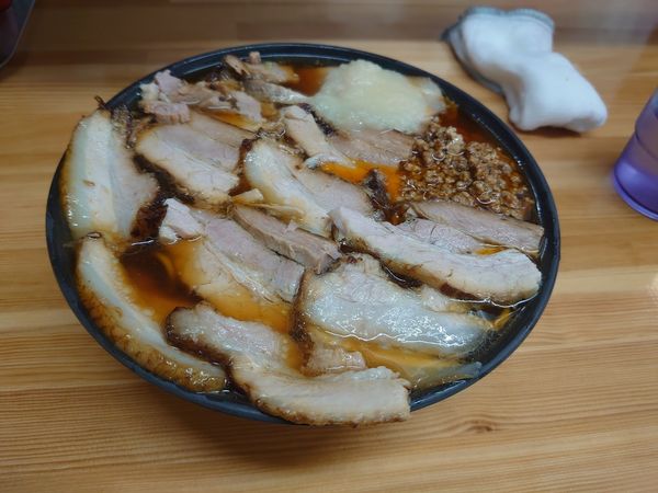 「激辛チャーシュー麺 にんにく」@北大塚ラーメンの写真