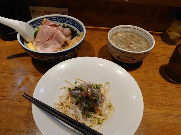 「特製煮干つけそば いわしそば」@寿製麺よしかわ 川越店の写真