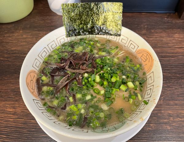 「ねぎ アブラヌキ (ばりかた〜はりがね)」@博多長浜らーめん 楓神の写真