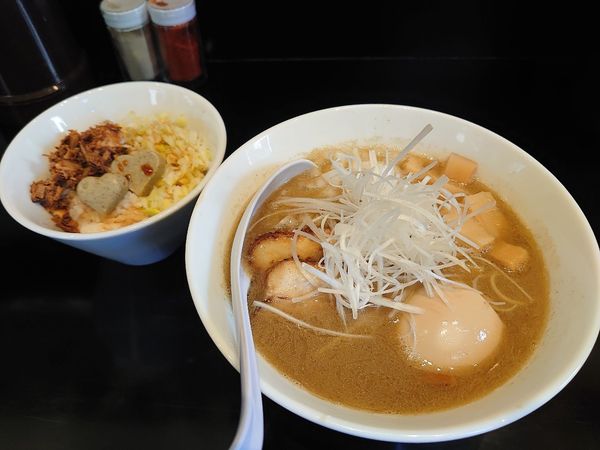 「煮干中華そばNORMAL ニボバタご飯」@煮干中華そば のじじR 本所吾妻橋の写真