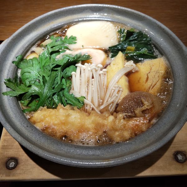 「鍋焼きうどん（￥1,900）」@山王更科 一力の写真