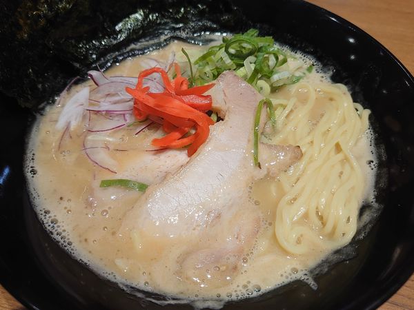 「塩豚骨（中太麺）」@大衆麺食堂 きんとら JR姫路駅東口本店の写真