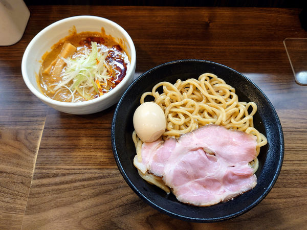 「辛みそつけ麺 中盛り+味付け玉子」@麺処 となみの写真