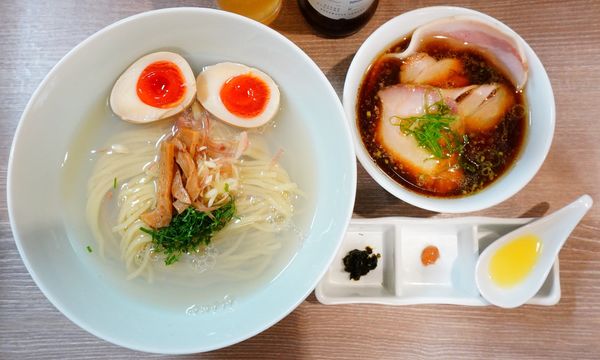 「特製蜆昆布水つけ麺（醤油）＋店主気まぐれビール」@中華そば 和渦 TOKYOの写真