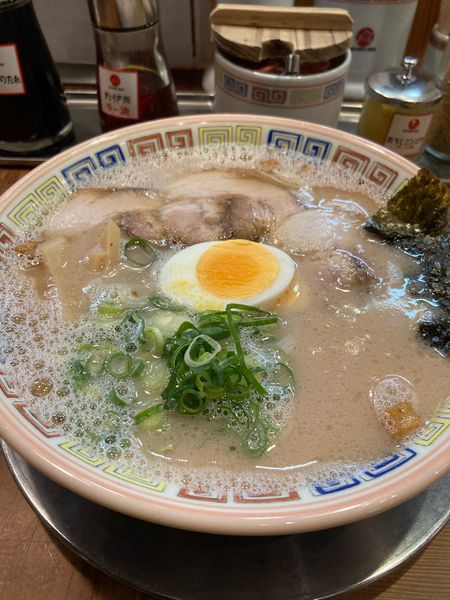 「昔ラーメン」@大砲ラーメン 長門石店の写真