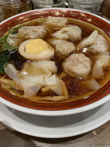 「広州雲呑麺　醤油　ミニ」@広州市場 田町店の写真