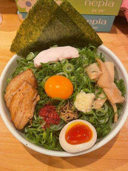 「まぜそば　大」@らーめん まぜそば てっぺん 名古屋本店の写真