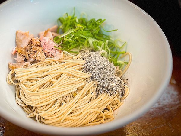 「伊吹粉和え玉 350円」@会津ばんだいらーめん 伊勢崎店の写真