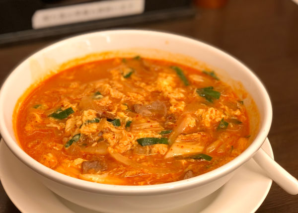 「チゲ味噌ラーメン(670円)」@日高屋 京成立石店の写真