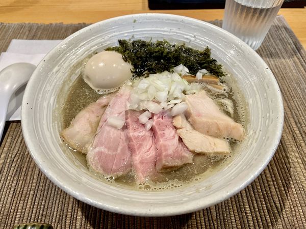 「特製煮干らぁ麺 ＋ 味付き替え玉 ＋ 生卵」@麺屋 さくら井の写真