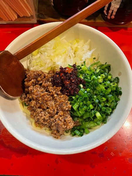 「汁なしカレー坦々麺(830円)」@介一家 鶴見店の写真