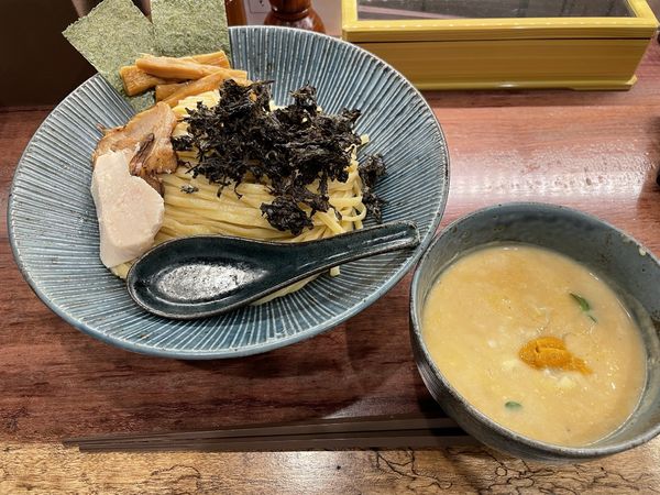 「特製ウニクリームつけ麺」@つけ麺 一合 亀戸店の写真