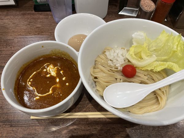 「バターチキンみそカレーつけ麺」@麺屋 翔 みそ処の写真