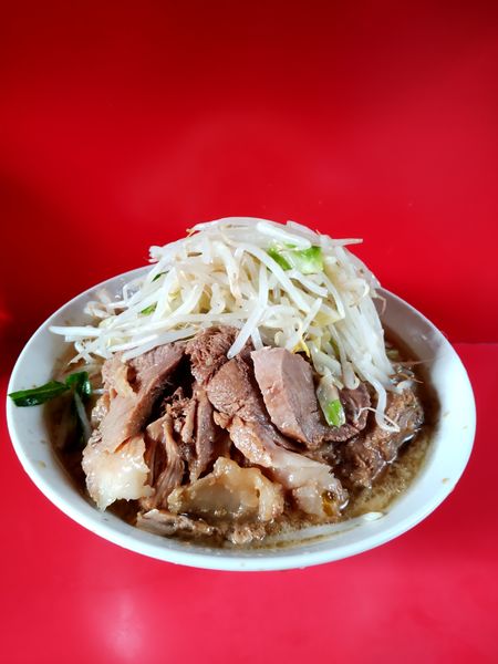 「ぶたラーメン、ヤサイちょいマシ、ニンニク少」@ラーメン二郎 三田本店の写真