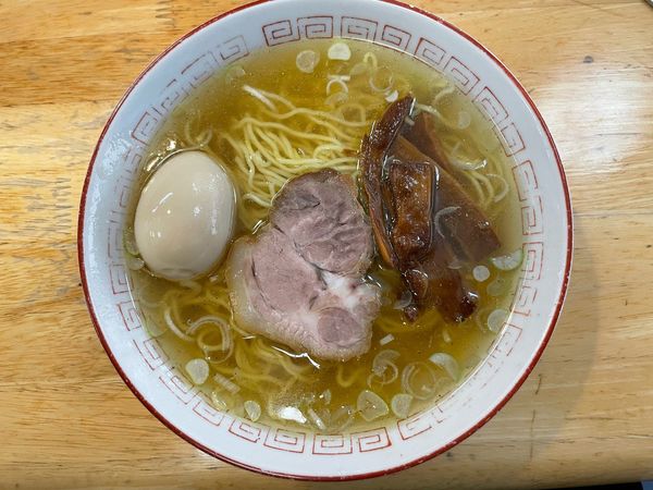 「中華そば(中)¥750+ 玉子(¥100)」@中華そば さとうの写真