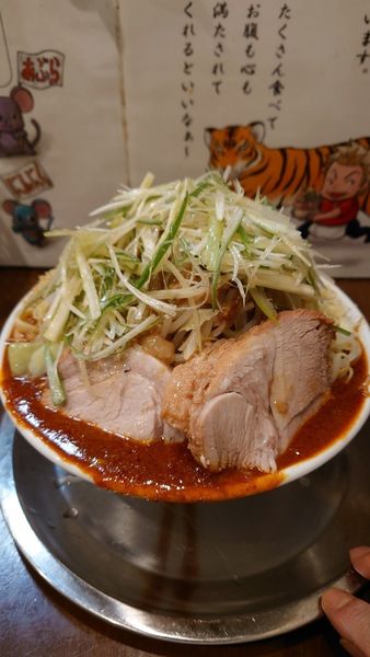 「味噌ラーメン　辛味　ねぎ」@麺屋 歩夢の写真