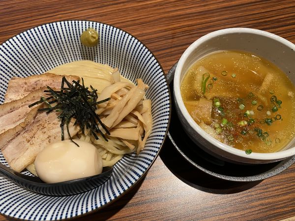 「特製淡麗つけ麺」@塩つけ麺灯花 赤坂店の写真