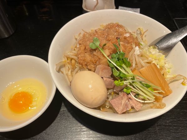 「まぜそば 並盛」@つけめんTETSU 三鷹店の写真