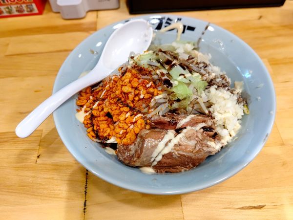 「まぜそば(小盛・150時間)860円」@ラーメン キングジョーの写真