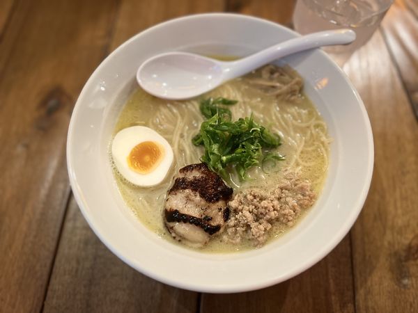 「鶏ポタラーメン 980円」@OMORI鶏ポタBASEの写真
