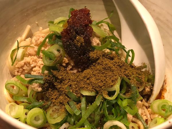 「汁なし担々麺」@赤麺 梵天丸 五日市本店の写真