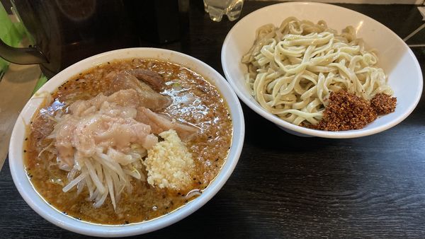 「つけ麺（全マシ）」@豚星。の写真