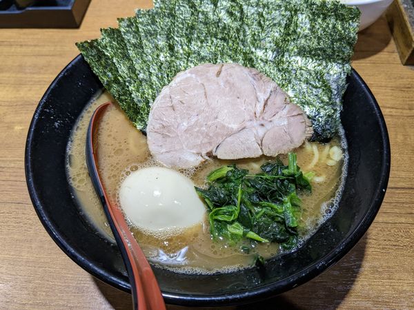「のり半熟味玉らーめん」@麺家 黒の写真