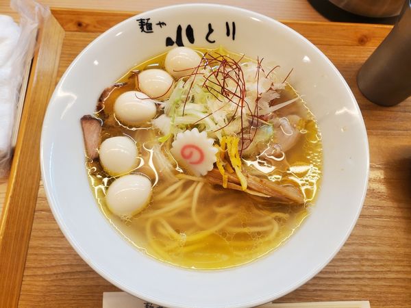 「帆立とりそば(塩)」@麺や小とり東梅田の写真