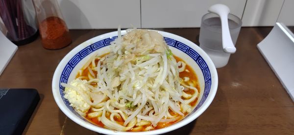 「辛いラーメン（少なめ）」@ラーメン ゼンゼンの写真