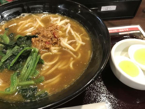 「カレーラーメン+ゆでタマゴ」@CoCo壱番屋 JR川口駅東口店の写真