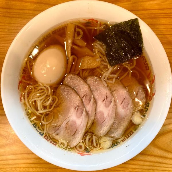 「チャーシューメン ¥520円(煮玉子+120円)」@めん◯の写真