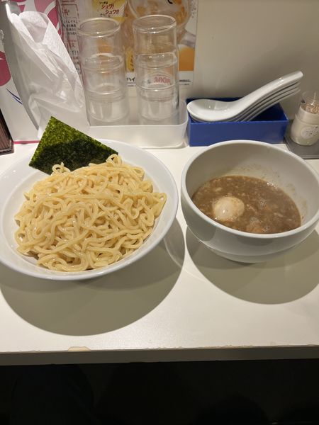 「つけ麺大盛り味玉」@麺屋錦 新橋の写真