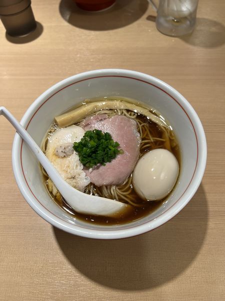 「ラーメン味玉」@中華そば たかばんの写真