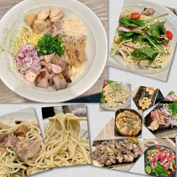 「【裏メニュー】宮崎地頭鶏まぜそば1450円＋α」@だれやめやの写真