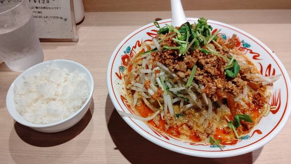 「カレー担々麺+半ライス」@旬彩china口水の写真