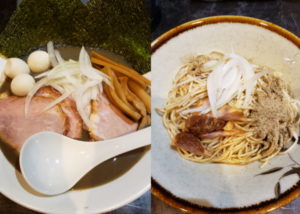 「濃厚煮干しそば特製·あえソバ·半ライス」@中華SOBA にぼ乃詩の写真