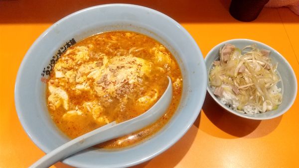 「ミニねぎチャーシュー丼セット1080円」@元祖ニュータンタンメン本舗 武蔵小山店の写真