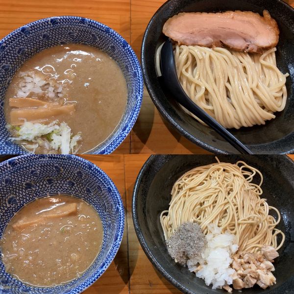 「つけ麺並900円＋和え玉（伊吹いりこ）300円」@自家製麺TANGOの写真