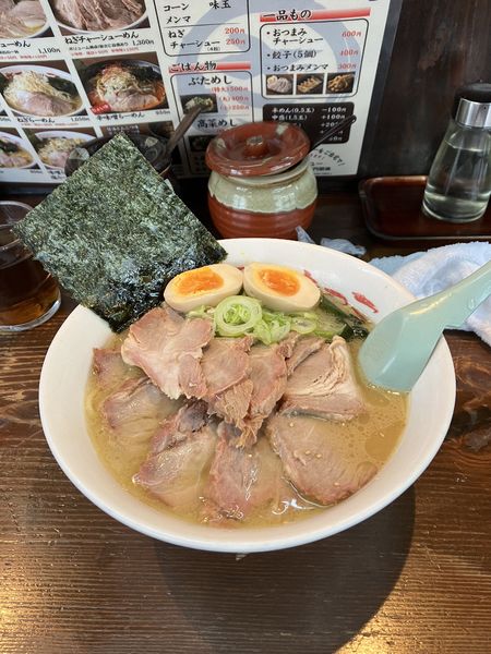「チャーシュー麺ダブル　ライス」@さつまっこ 平和島店の写真