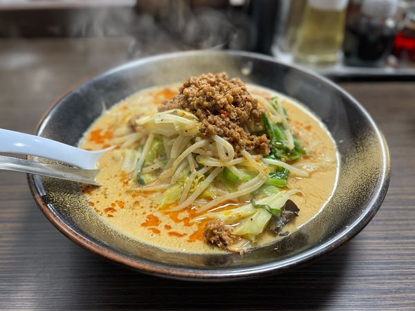 「野菜の担々麺(味濃いめ)」@ラーメン 仙花の写真