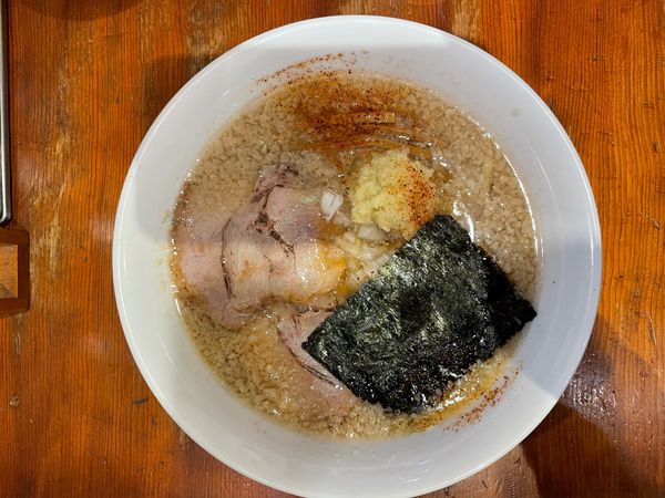 「黄金生姜背脂中華そば」@中華そば コヨシ 渋谷店の写真