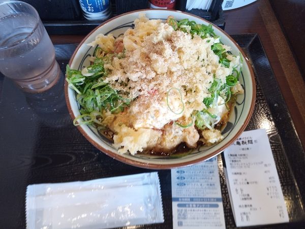 「期間限定：タル鶏南蛮ぶっかけ大870円(アプリ割で770円)」@丸亀製麺 柏駅南口店の写真