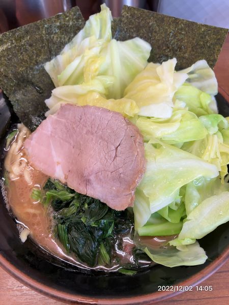「ラーメン　キャベツ」@横浜らーめん 初代 常翔家の写真