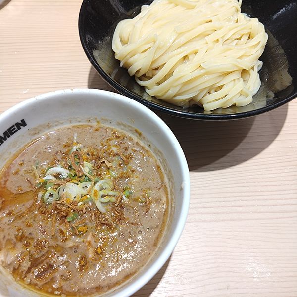 「カレーつけ麺950円、ハートランド400円」@頑者 UNDERGROUND RAMEN 川越駅店の写真