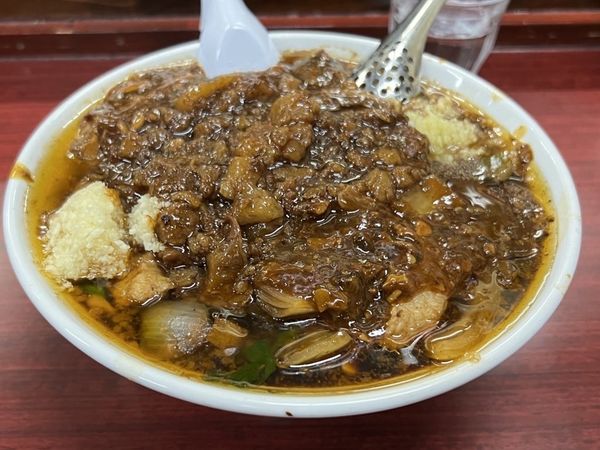 「ホルモンあんかけスタ満」@元祖スタミナ満点らーめん すず鬼の写真