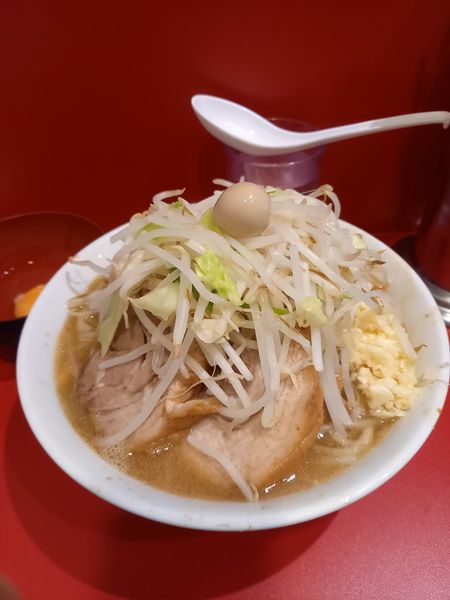 「ラーメン少な目￥830＋生玉子￥50」@麺屋HEROの写真