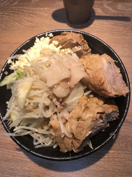 「海老フュージョンぶっ塩返す！汁無し」@麺屋 浜一の写真