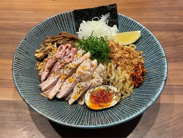 「まぜそば」@自家製手もみ麺 鈴ノ木の写真