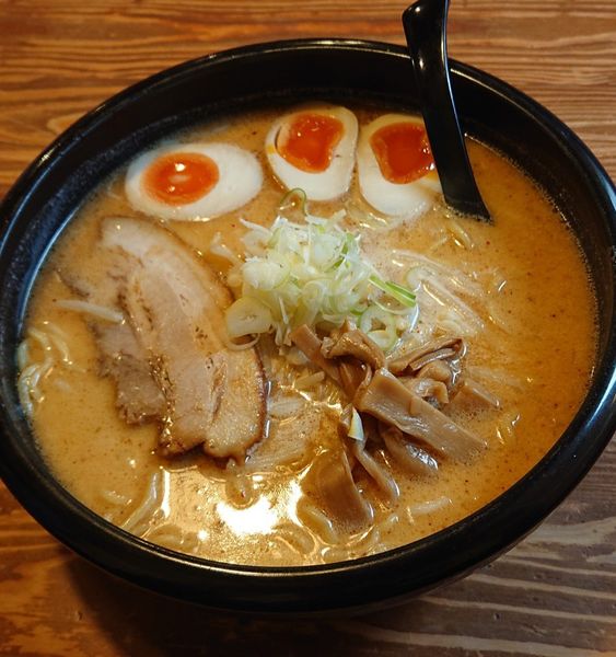 「いちどうみそ  大盛  味玉TP」@北の麺房 いちどうの写真