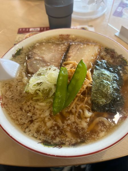 「あごだしラーメン中」@太平楽 茂庭店の写真